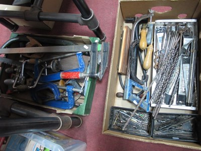 Lot 1108 - Workshop tools and accessories, including long...