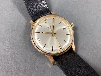 Lot 245 - Garrard; A 9ct Gold Cased Automatic Gent's...