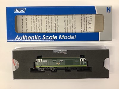 Lot 907 - A boxed Dapol N gauge "Hymek" class locomotive...