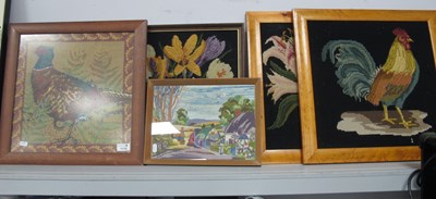Lot 1115 - Woolwork Country Cottages Picture, circa...