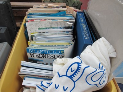 Lot 473 - Sheffield Wednesday Programmes, t-shirt,...