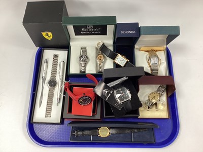 Lot 181 - Modern Gent's Wristwatches, including Ferrari...
