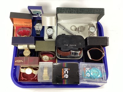 Lot 206 - Modern Gent's Wristwatches :- One Tray [382322]