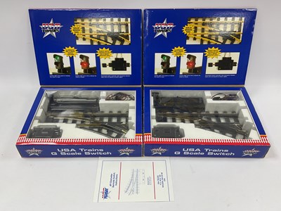 Lot 535 - Two boxed USA Trains G gauge electrically...