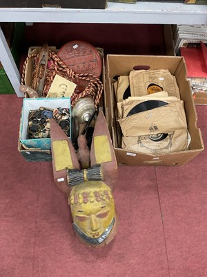 Lot 1445 - Collectables, including a large African carved...