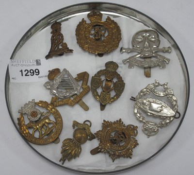 Lot 1299 - Military Cap Badges including Royal Irish...