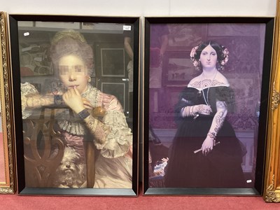 Lot 1453 - A Pair of Large 95cm x 65cm Framed...