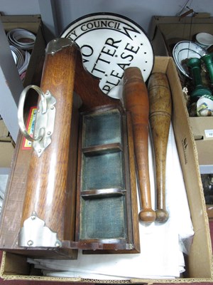 Lot 1018 - Collectables, including a circular metal Welsh...