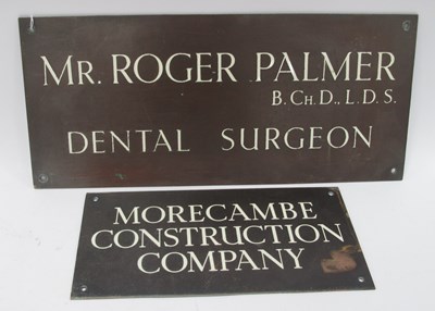 Lot 1315 - Mid 1900s Copper Wall Advertising Company...