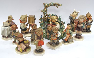 Lot 1276 - Hummel Figurines (x 12), including 'Easter...