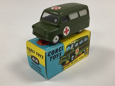 Lot 884 - Original Corgi Toys No. 414 Bedford Military...