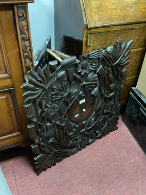 Lot 1527 - Carved Folding Occasional Table, top with...