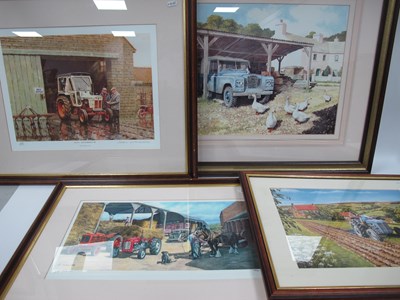 Lot 1005 - Four Farming Prints, Robert Wheeldon, "Lot 59...