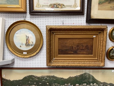 Lot 1476 - J. Hill, Watercolour of Fishing Boats, in a...