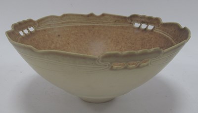 Lot 1269 - A studio pottery porcelain bowl by British...