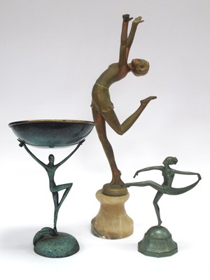 Lot 1405 - Art Deco sculptures, comprising 1920s French...