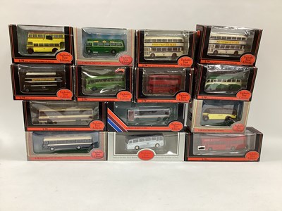 Lot 633 - Fourteen 1:76th scale diecast model buses by...