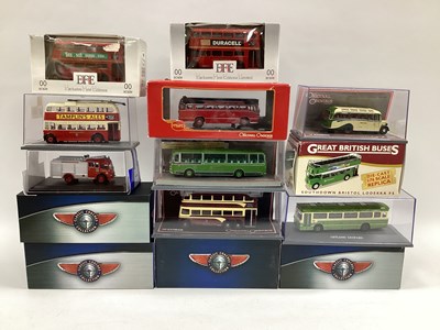 Lot 620 - Fourteen 1:76th scale diecast model buses by...