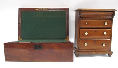 Lot 1332 - A Victorian mahogany writing slope with brass...
