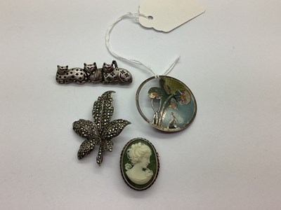 Lot 120 - Pat Cheney; A Scottish Hallmarked Silver and...