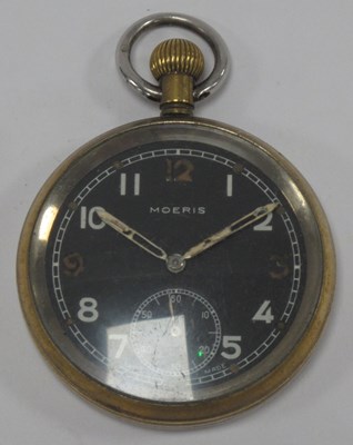 Lot 1298 - Moeris WWII British Military Pocket Watch,...