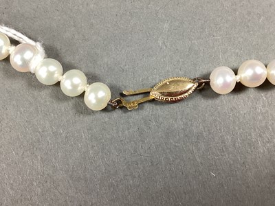 Lot 68 - A Single Strand Pearl Bead Necklace, of...