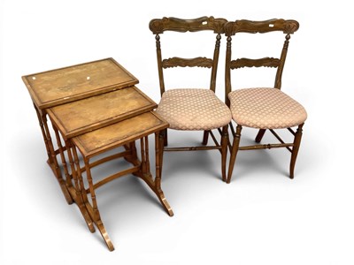 Lot 1548 - Nest of Coffee Tables, pair of early XX...