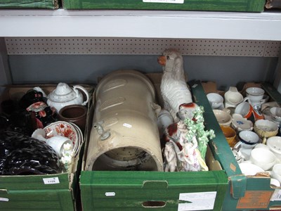 Lot 1159 - Ceramics, including a large antique Boston...