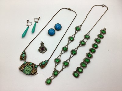 Lot 118 - A Decorative Egyptian Revival Style Necklace,...