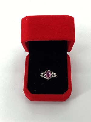 Lot 66 - Gems TV; A Modern 18ct White Gold Dress Ring,...