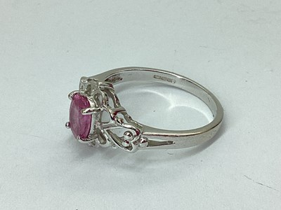 Lot 66 - Gems TV; A Modern 18ct White Gold Dress Ring,...