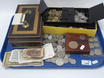 Lot 1309 - Coinage - brass three pence pieces, post 1947...