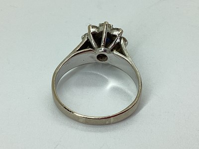 Lot 57 - A High Set Cluster Ring, of flowerhead design,...