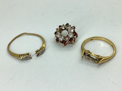 Lot 88 - Damaged / Scrap; An 18ct Gold Ring Shank...