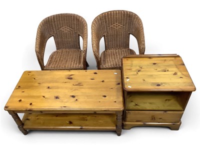 Lot 1559 - Ducal Pine Coffee Table, 106cm wide, bedside...