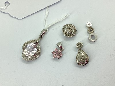 Lot 89 - A Small Collection of Modern 9ct White Gold...