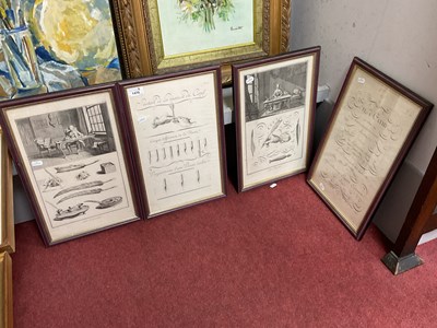 Lot 1470 - French Calligraphy Themed Prints circa XIX...