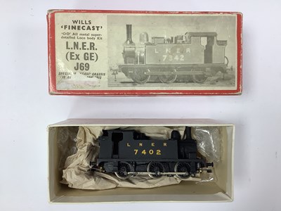 Lot 829 - A kit-built 00 gauge J69 0-6-0 tank engine in...