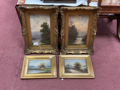 Lot 1501 - C, Hills, Lakeland Landscapes pair of oils on...