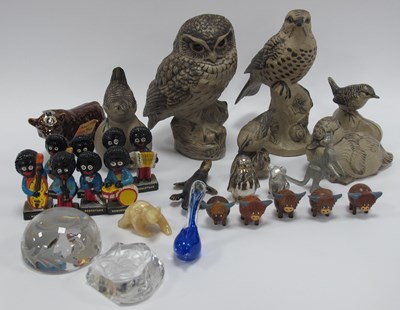 Lot 1194 - Poole Pottery Birds (6), other model animals,...