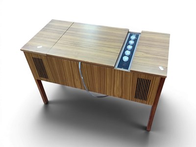 Lot 1560 - HMV Radiogram Featuring Garrard Record Player,...