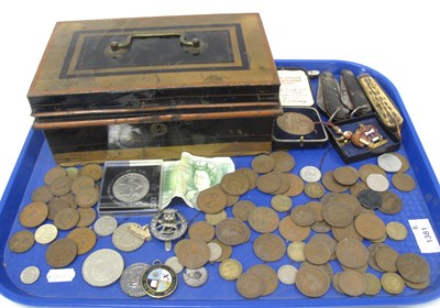 Lot 1381 - Coinage - Silver Gardening Medal, badges, four...
