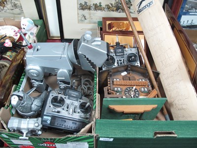 Lot 1042 - Cuckoo Clock, signed cricket bat, sorrento...