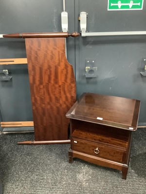 Lot 1554 - Stag Bedside Cabinet, and single headboard (2)