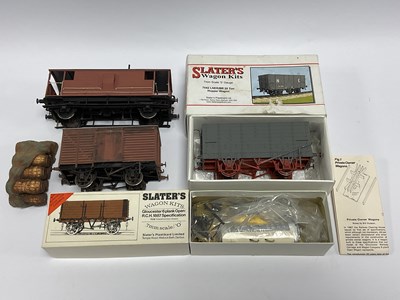 Lot 596 - Two Slater's 0 gauge wagon kits (unchecked)...