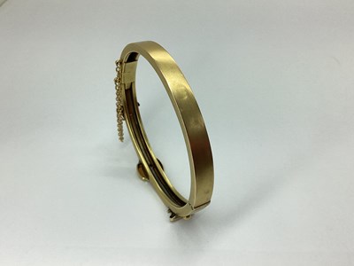Lot 95 - An Antique Style Diamond Set Hinged Bangle,...