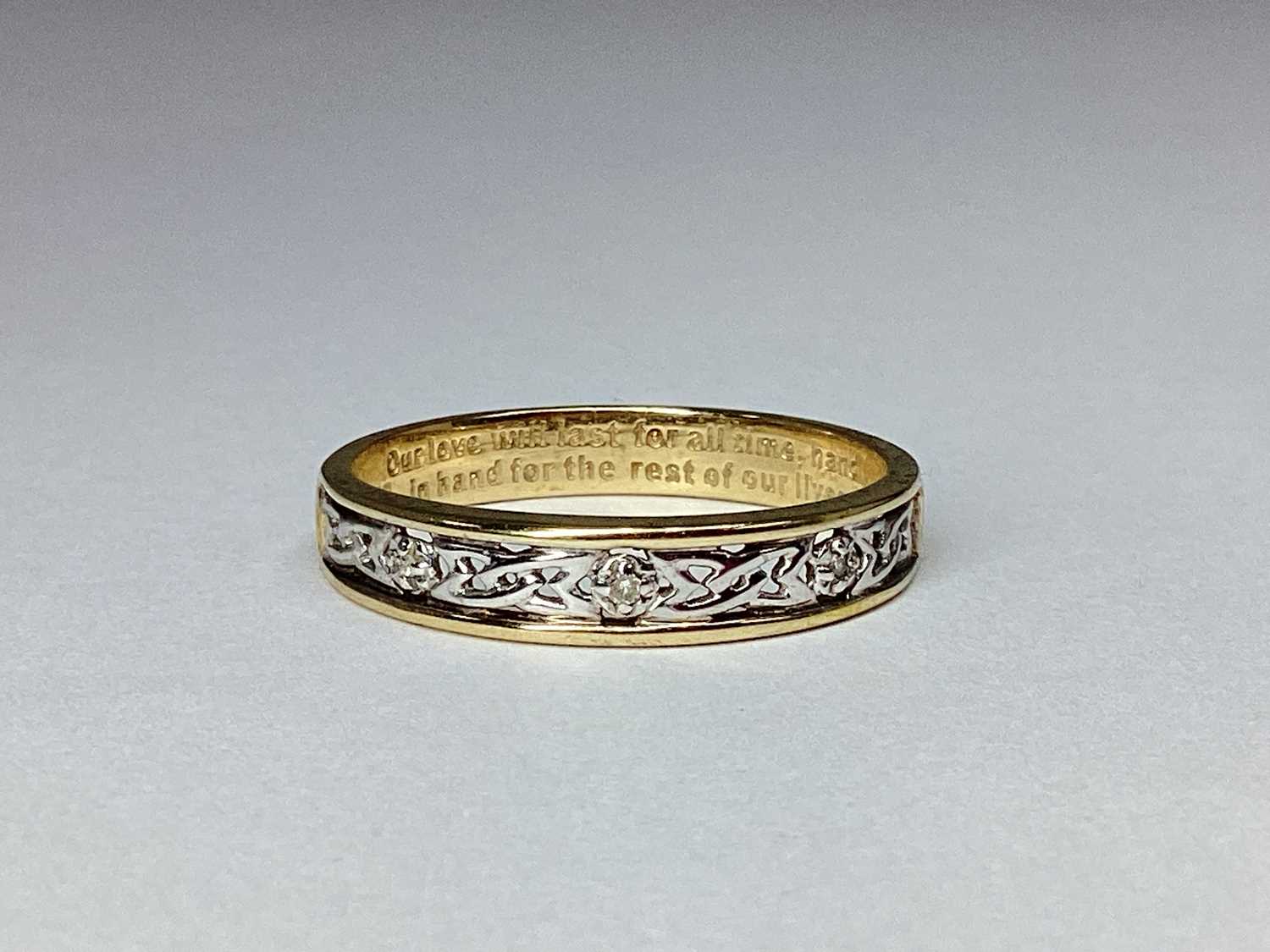 Lot 55 - A 9ct Gold Half Eternity Style Ring, of...