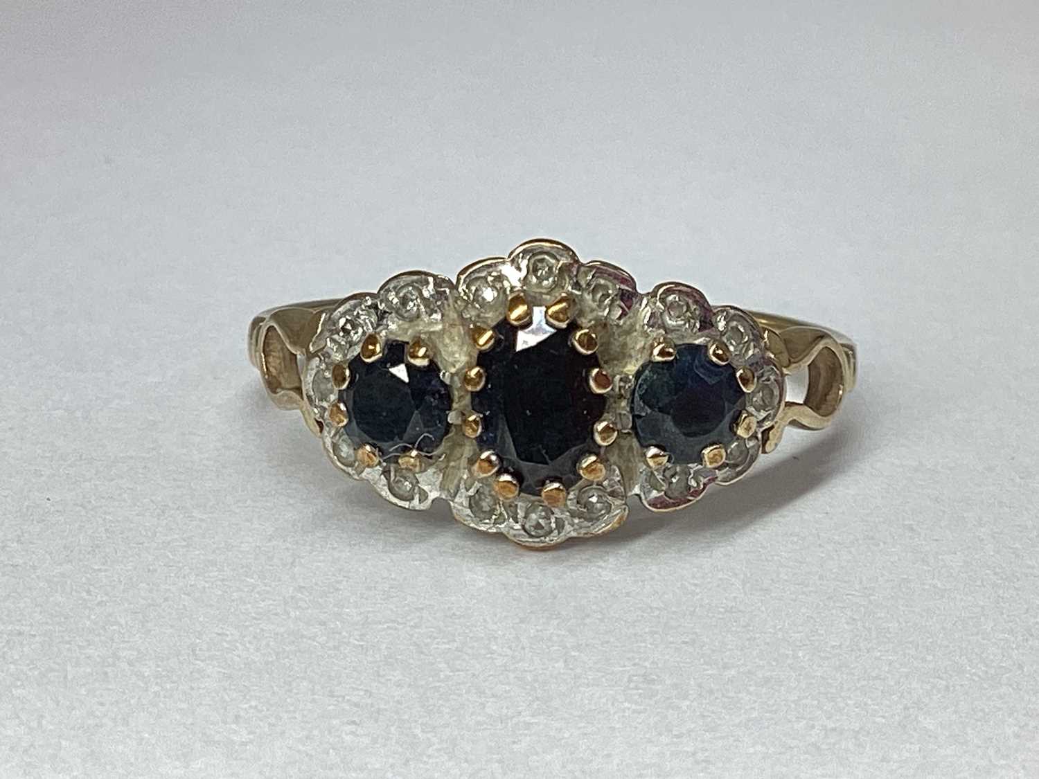 Lot 54 - A Modern 9ct Gold Stone Set Dress Ring,...