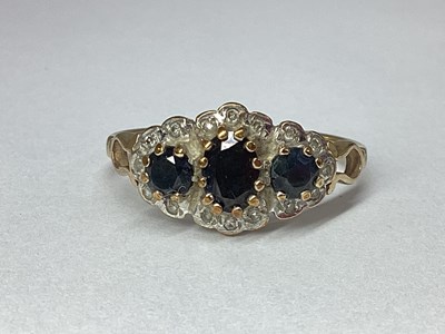 Lot 54 - A Modern 9ct Gold Stone Set Dress Ring,...