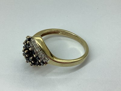 Lot 53 - A Modern 9ct Gold Stone Set Dress Ring, claw...